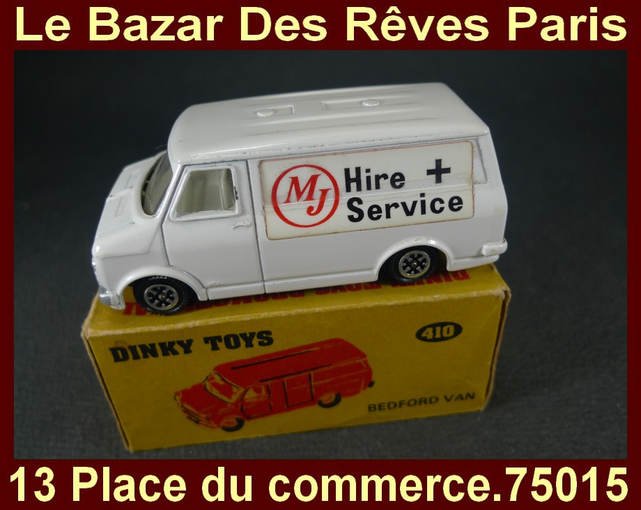 VRAI et RARE DINKY TOYS 410 bedford van promotional John GAY - boîte